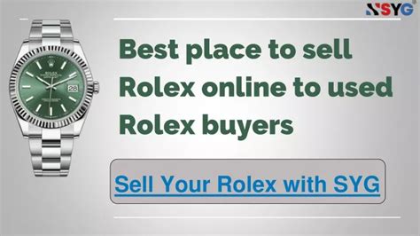 best place to sell rolex online.